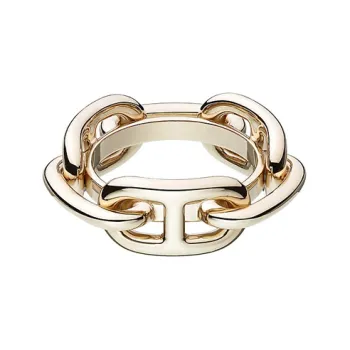 HERMES Brass Accessories Women's Light Gold