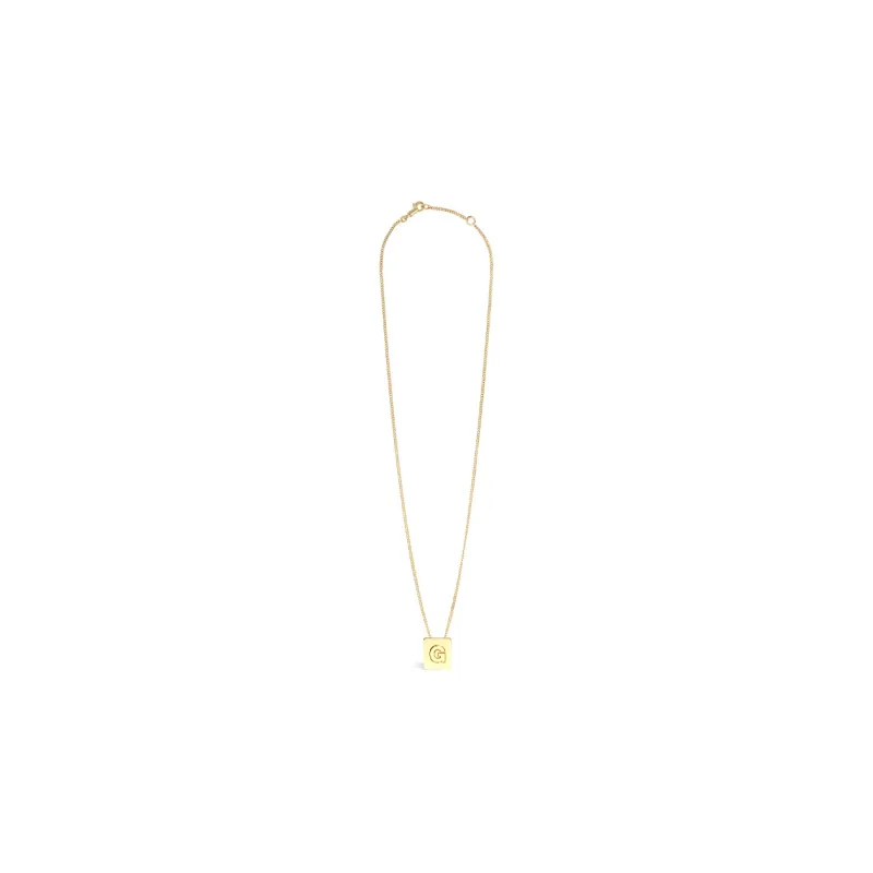 CELINE Alphabet G Necklace In Brass With Gold Finish-0