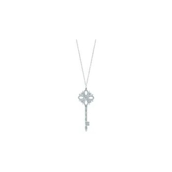 TIFFANY & CO. Tiffany Keys Series Platinum Necklaces Women's