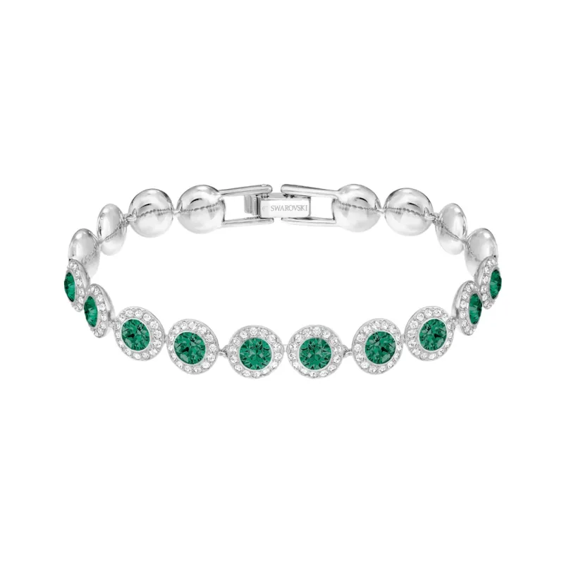 Swarovski 925 Sterling Silver, Synthetic Cubic Zirconia Rhinestone, Pearl Bracelets Women's-0