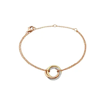 CARTIER Trinity Series 18K White Gold, 18K Gold, 18K Rose Gold Bracelets Unisex