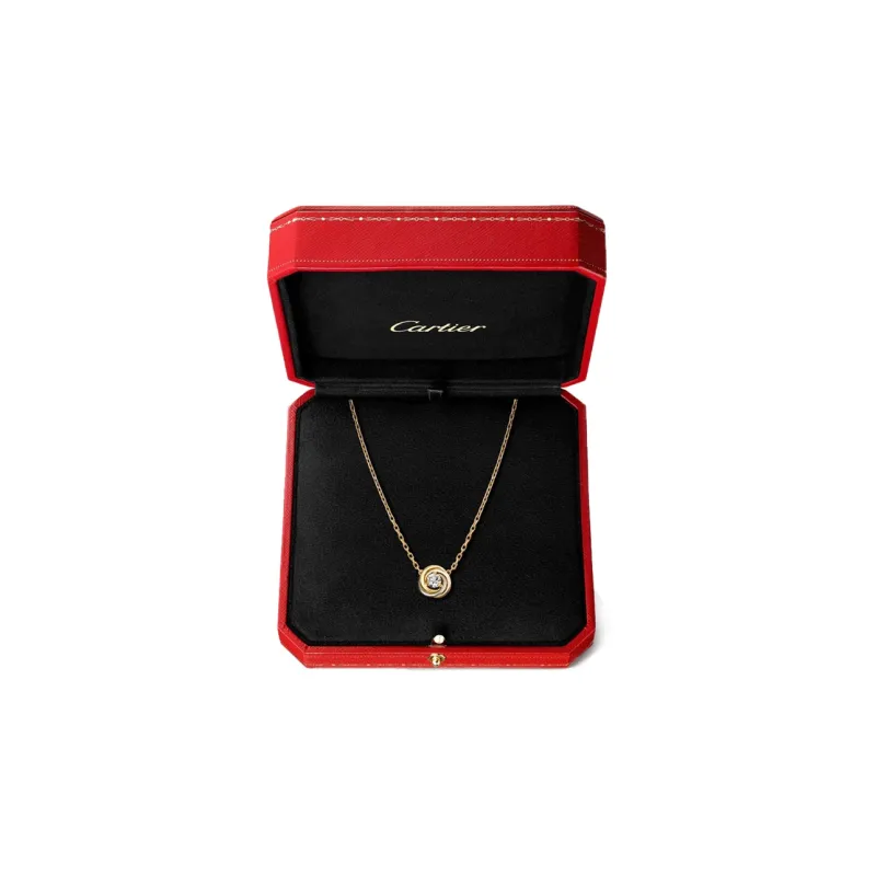 Cartier 2010s 18K Gold Trinity Diamond Necklace-2