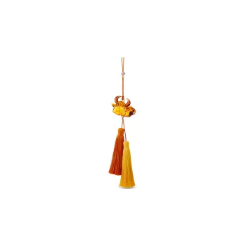 Swarovski Asian Symbols Pendants Unisex Orange