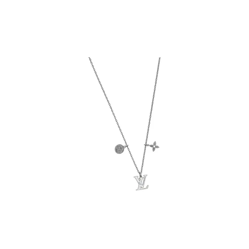 LOUIS VUITTON Brass Necklaces Unisex-1