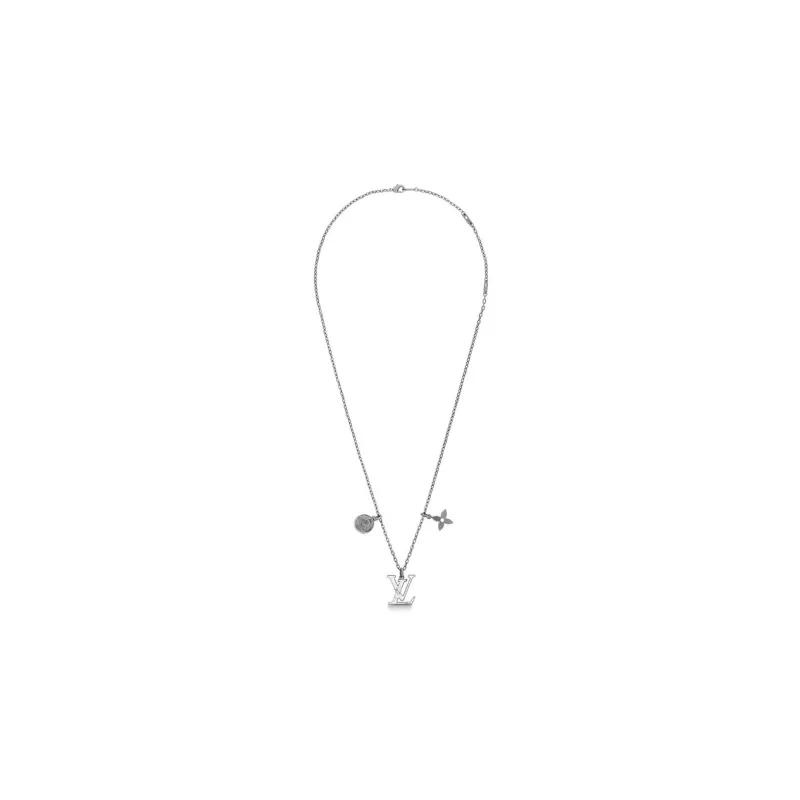 LOUIS VUITTON Brass Necklaces Unisex-2