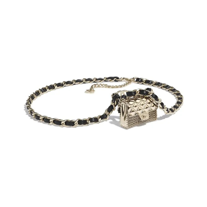 CHANEL Waist Chains Women's Gold And Black-0