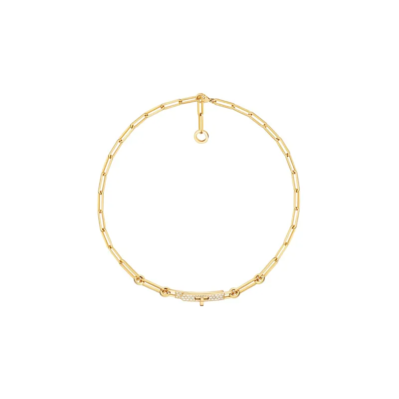 HERMES Diamond Necklaces Unisex-0