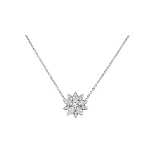 Van Cleef & Arpels Lotus Series Necklaces Women's Silver