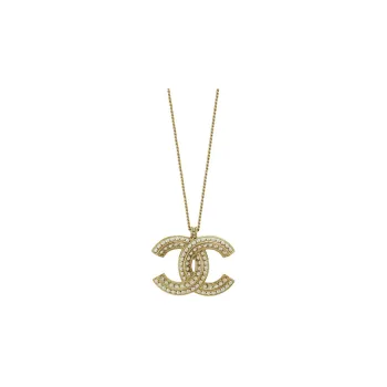 CHANEL Artificial Pearl/Diamond Necklaces Women's