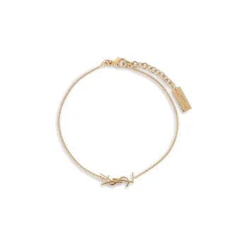 SAINT LAURENT Brass Bracelets Women's Gold