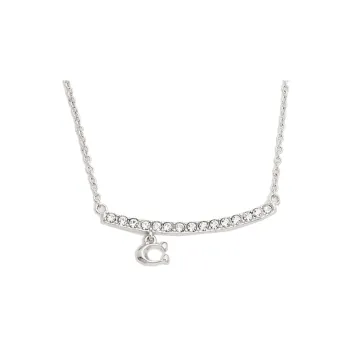 COACH Brass Necklaces Women's Silver