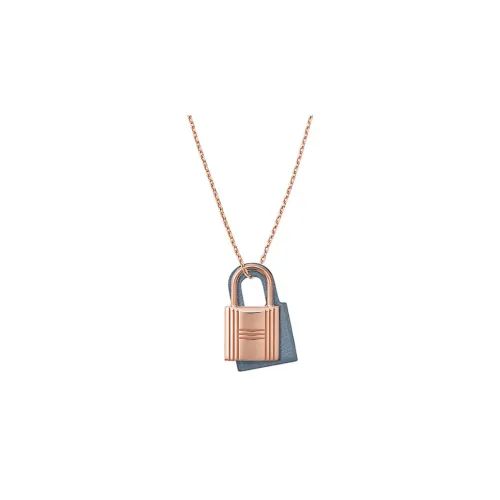 HERMES Necklaces Women's Haze Blue