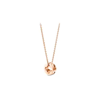 LOUIS VUITTON 18K Rose Gold Necklace Women's Gold