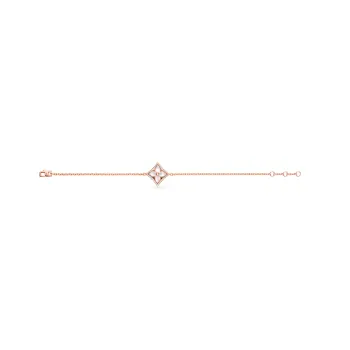 LOUIS VUITTON Color Blossom Star Bracelet Pink Gold And White Mother of pearl