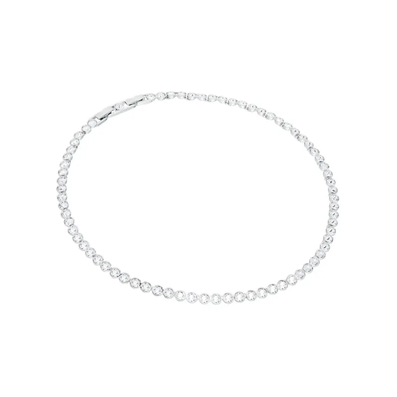 Swarovski Tennis Necklaces Women's White-1