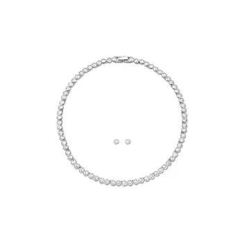 Swarovski Tennis Necklaces Women's White