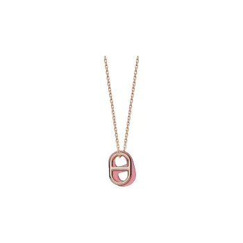 HERMES O'Maillon Rose Gold Plated Necklaces Women's