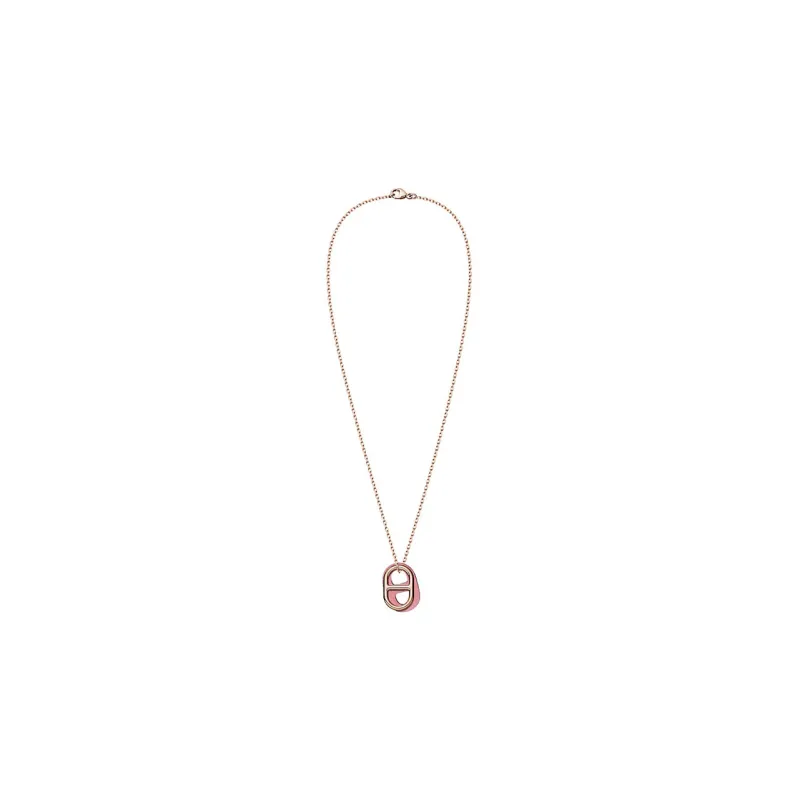 HERMES O'Maillon Rose Gold Plated Necklaces Women's-1