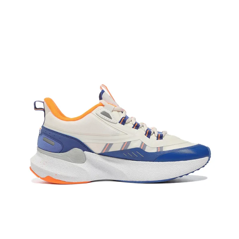 FILA Neuron 5 Cushioning Anti Slip And Wear Resistant Coverage Low Top Running Shoes Unisex White Gray Korean Style-3