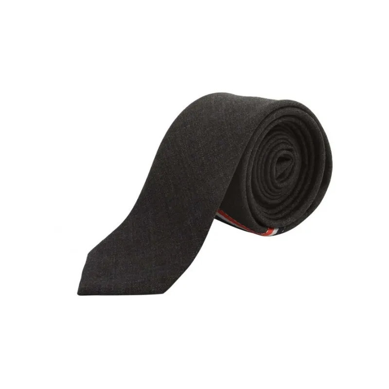 THOM BROWNE Engineered Striped Pointed Tip Tie-1