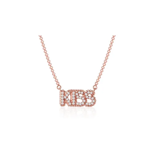 Agatha Kiss Necklaces Women's Rose Gold