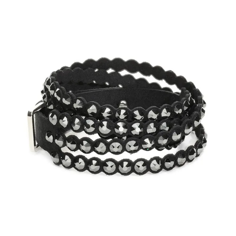 Swarovski Adjustable Wristbands Women's Black-0