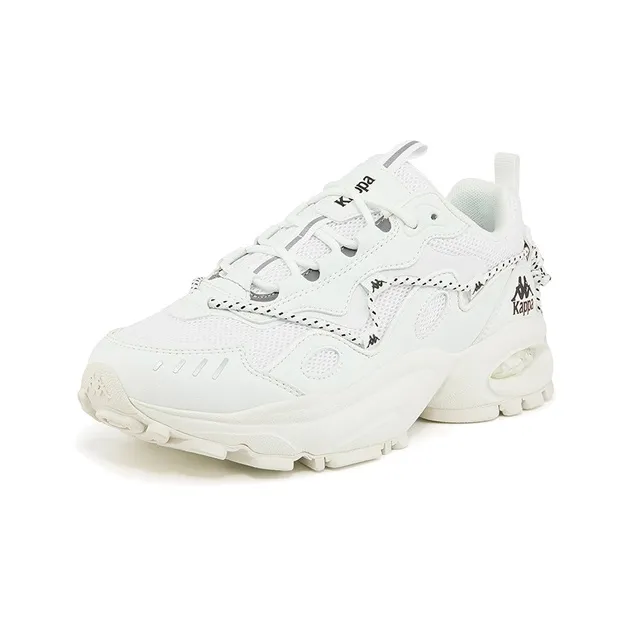 Kappa Cushioning Anti-Slip Wear-Resistant Breathable Lightweight Coverage Low-Top Chunky Sneakers Unisex Bleach-1