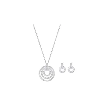 Swarovski Circle Faux Crystal Necklaces Women's