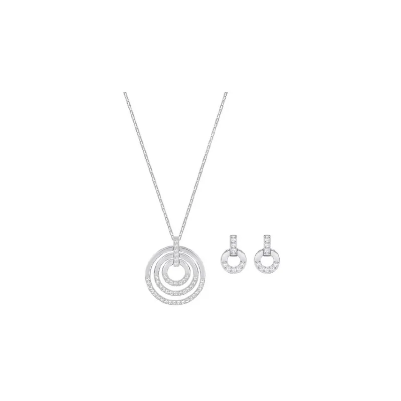 Swarovski Circle Faux Crystal Necklaces Women's-0