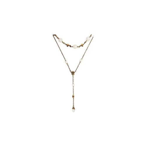 Alexander McQueen Necklaces Women's Gold