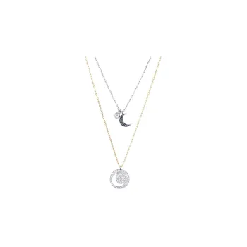 Swarovski Crystal Wishes Moon Necklaces Women's