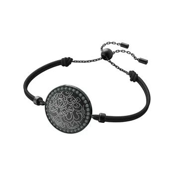 Swarovski Metal Bracelets Unisex Red/Black