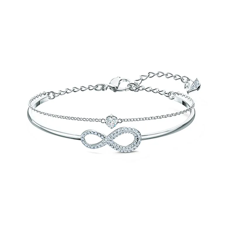 Swarovski LIFELONG BOW&SWA INFINITY Necklaces Women's-4