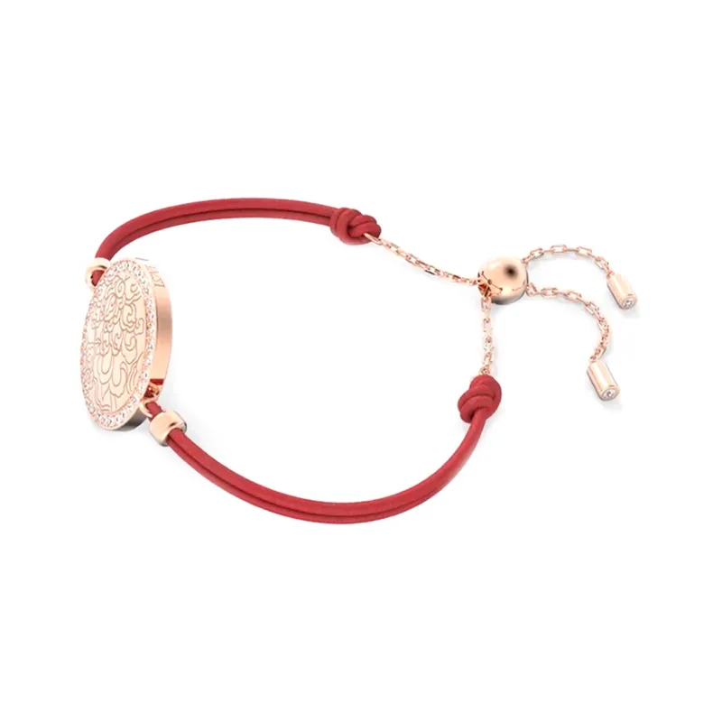 Swarovski Metal Bracelets Unisex Red/Black-1