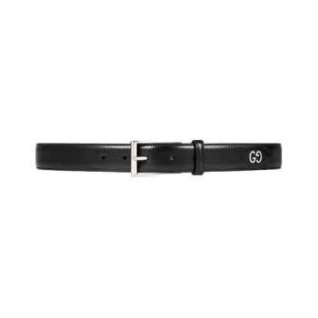 GUCCI Double G Patterned Square Buckle Belt Belts Men's