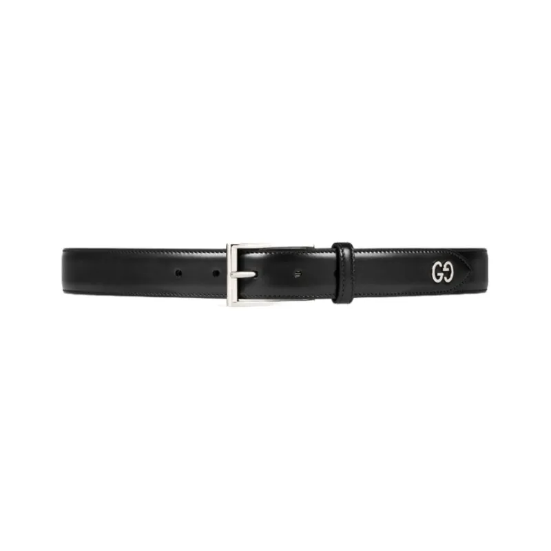 GUCCI Double G Patterned Square Buckle Belt Belts Men's-0