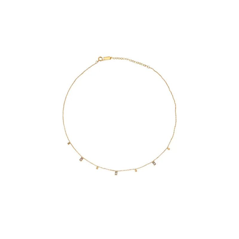 NAME.S Zircon Necklaces Women's-4