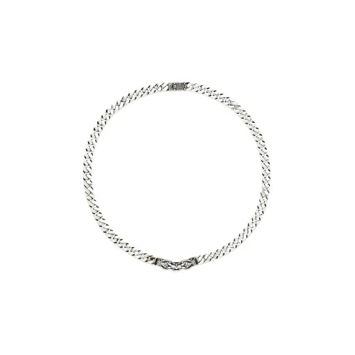 GUCCI Necklace Unisex Silver