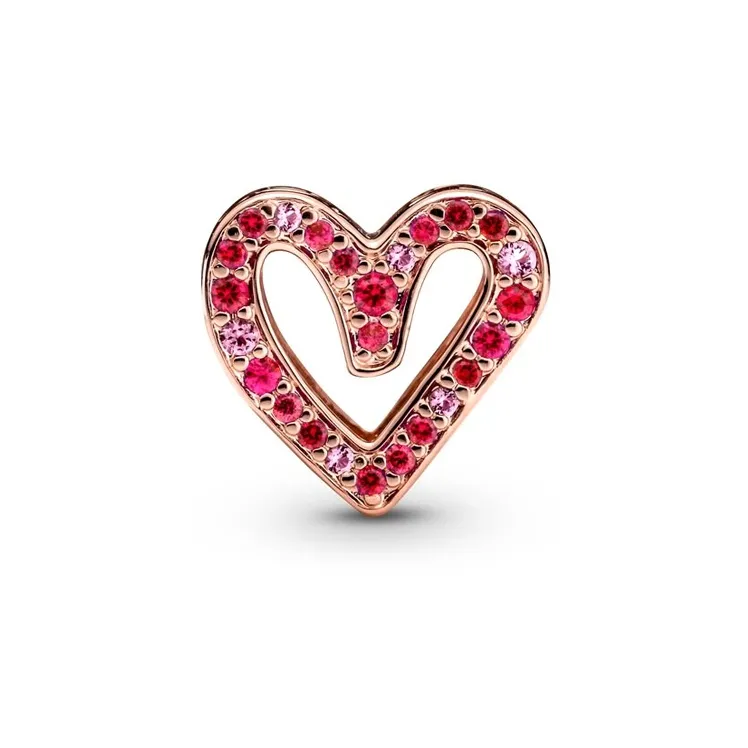 Pandora Necklaces Women's Red Pink/Rose Gold-4
