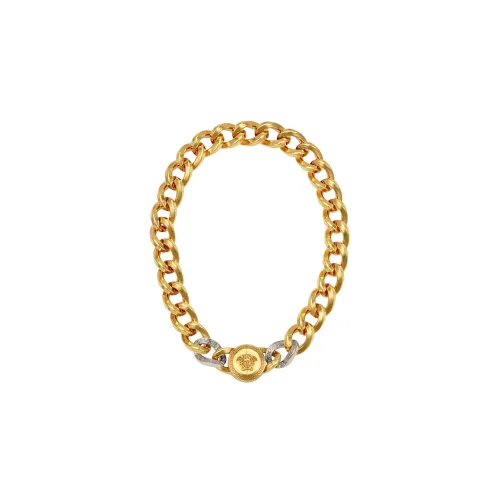 VERSACE Medusa Necklaces Unisex Gold