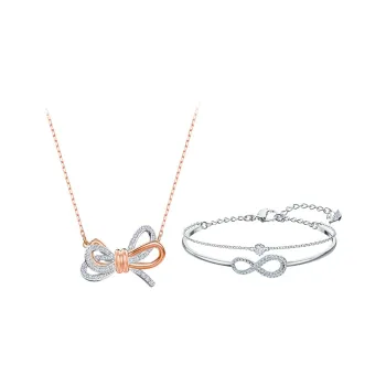 Swarovski LIFELONG BOW&SWA INFINITY Necklaces Women's