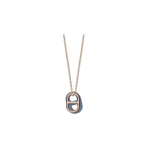 HERMES O'Maillon Necklaces Women's Blue