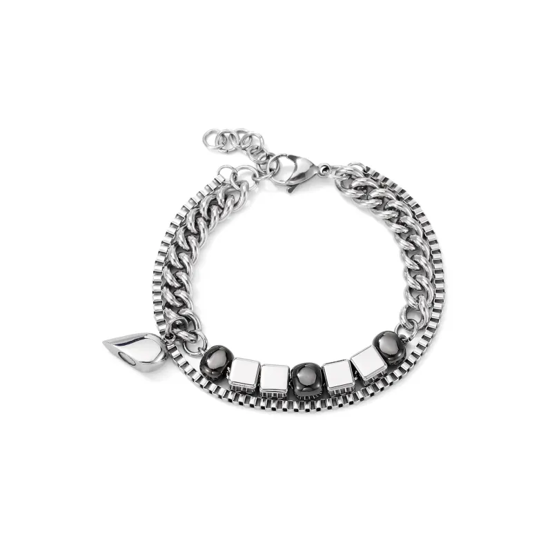 GENANX Bracelets Unisex Silvery White-3