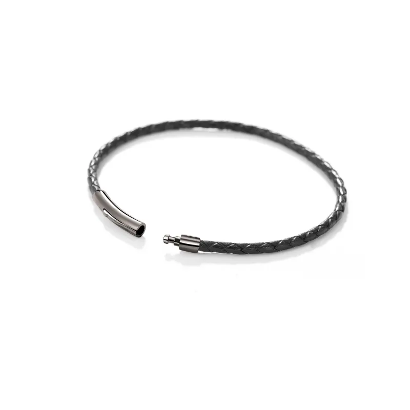 Clect Alloy Bracelets Unisex Black/Brown-3