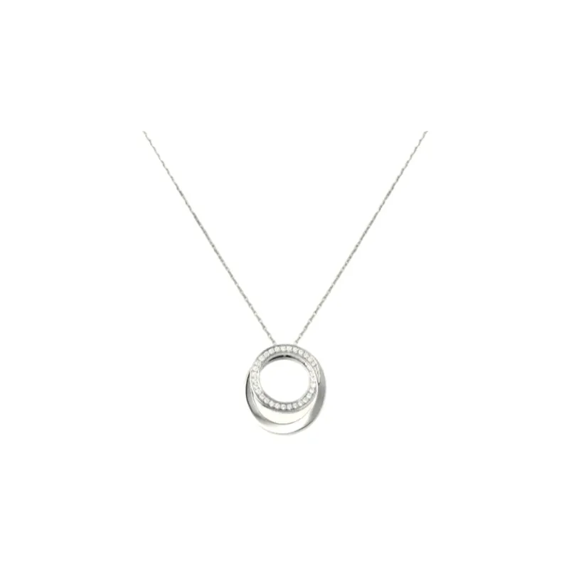 Cartier 2010s 18K White Gold Etincelle Diamond Necklace-0