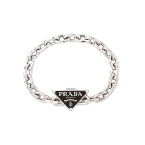 PRADA Symbole Bracelets Unisex Silver