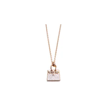 HERMES Rose Gold Necklaces Women's