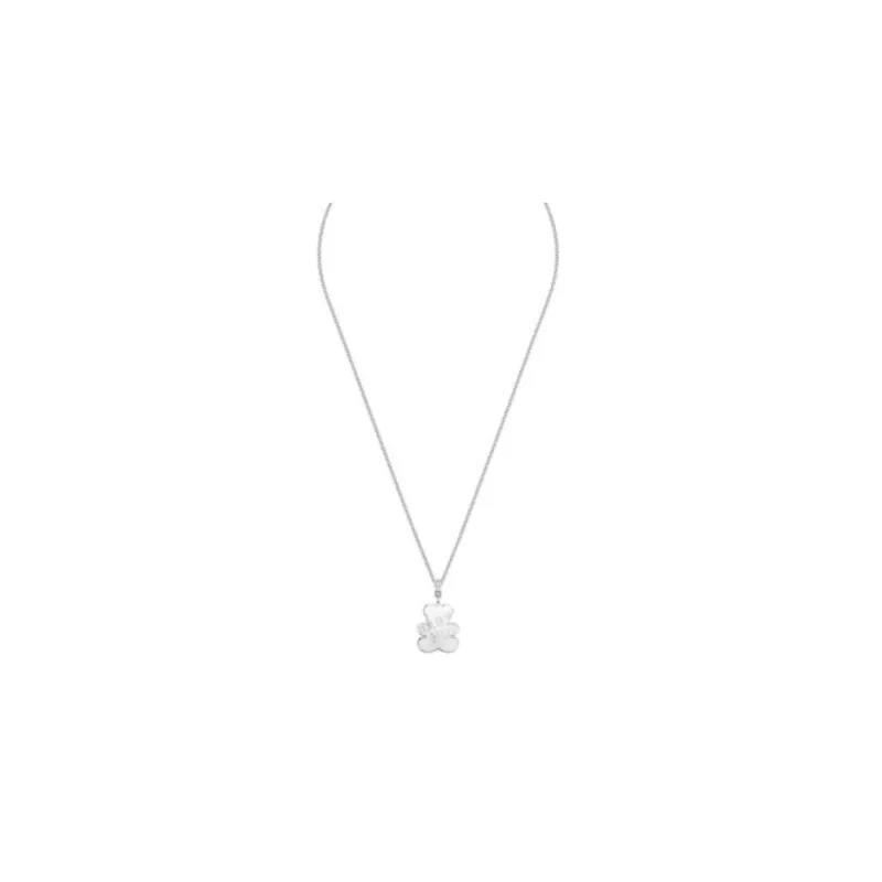 Swarovski Teddy Crystal Necklaces Women's Silver-1