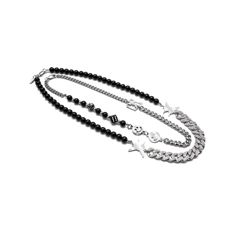 Cooraree Titanium Steel Necklaces Unisex-2