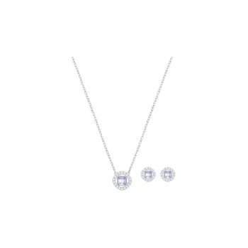 Swarovski Angelic Square Necklaces Women's Blue
